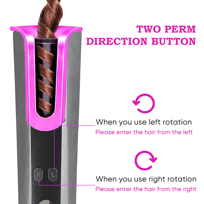 Automatic Cordless Hair Curler Curling Iron New LCD Display